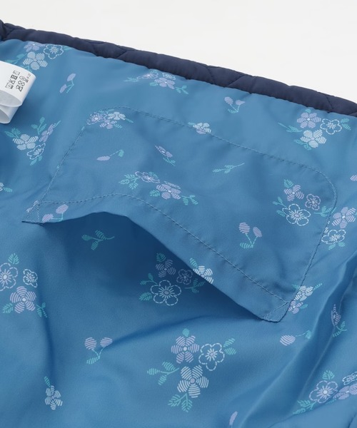 KP（ケーピー）の「ボア衿 チェリーキルトタフタ ジャケット（その他アウター・キッズ・ネイビー/ラベンダー・90cm/100cm/110cm/120cm/130cm/140cm/150cm/80ｃｍ）」の9枚目の写真