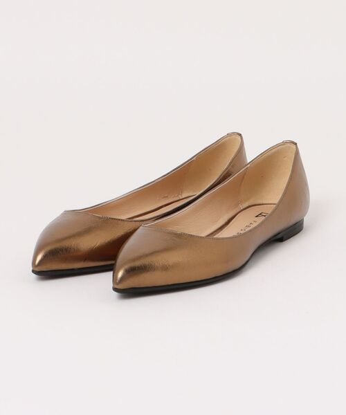 【未使用】38 24.5cmフラットシューズ パンプス ファビオルスコーニ FABIO RUSCONI（ファビオルスコーニ） パンプス S RAFFAELLA NATUR