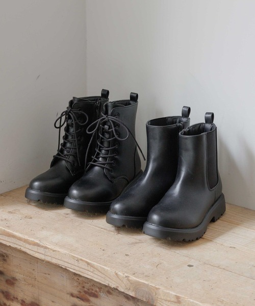 GLOBAL WORK（グローバルワーク）の「撥水レースアップブーツ/598105（ブーツ・キッズ・ブラック・24cm/23cm/22cm/21cm）」の5枚目の写真