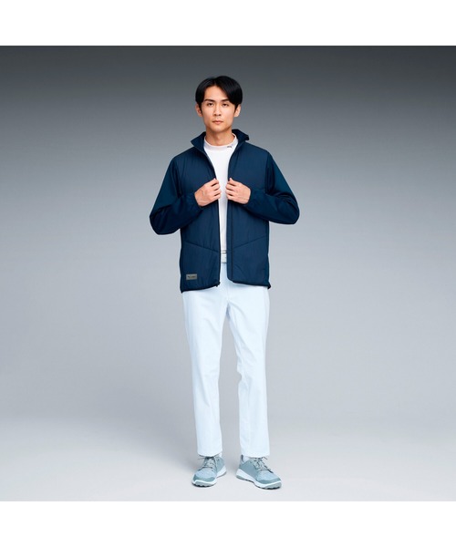 PUMA（プーマ）の「PUMA プーマ メンズ ゴルフ PB ハイブリッド パデッド ジャケット PADDED JACKET（ダウンジャケット/コート・メンズ・ブラック/ホワイト系その他5/ネイビー・SMALL/MEDIUM/XX-LARGE/X-LARGE/LARGE）」の4枚目の写真