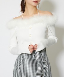 rienda（リエンダ）の「many wayフェザーオフショルニットトップス 秋服 冬服（ニット/セーター）」