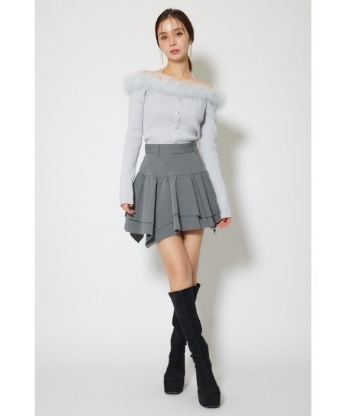 rienda（リエンダ）の「many wayフェザーオフショルニットトップス 秋服 冬服（ニット/セーター・レディース・ホワイト/グレー/ブラック・FREE）」の22枚目の写真