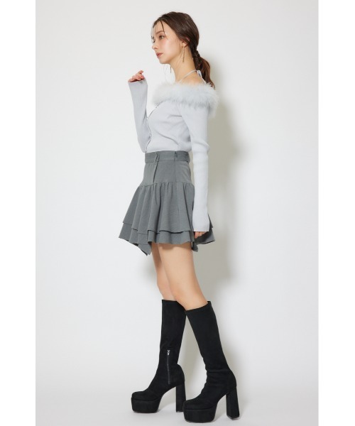 rienda（リエンダ）の「many wayフェザーオフショルニットトップス 秋服 冬服（ニット/セーター・レディース・ホワイト/グレー/ブラック・FREE）」の21枚目の写真
