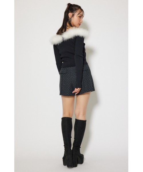 rienda（リエンダ）の「many wayフェザーオフショルニットトップス 秋服 冬服（ニット/セーター・レディース・ホワイト/グレー/ブラック・FREE）」の18枚目の写真
