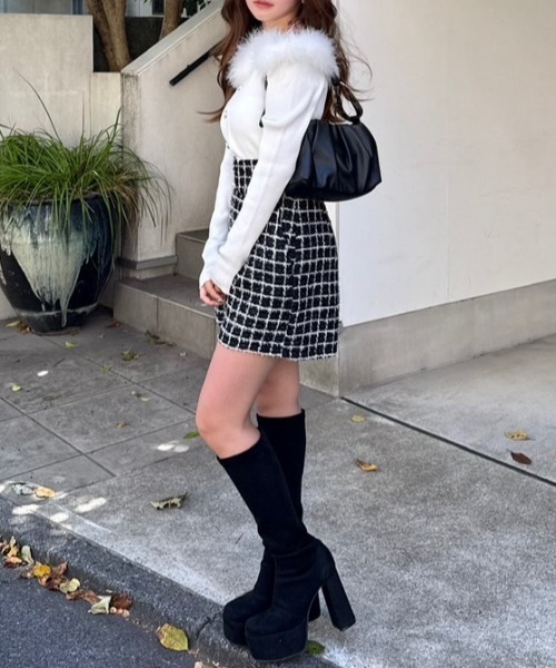 セール】many wayフェザーオフショルニットトップス 秋服 冬服（ニット