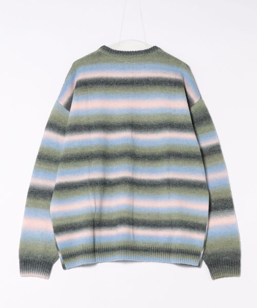 RVCA(ルーカ)の「RVCA メンズ RS BIG RVCA KNIT セーター 【2025年秋冬モデル】 @autumn/ルーカロゴボーダーニット(ニット/セーター・メンズ・ブラック/グレー系その他/ブラウン系その他・SMALL/MEDIUM/LARGE/X-LARGE)」の4枚目の写真