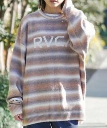 RVCA（ルーカ）の「RVCA メンズ RS BIG RVCA KNIT セーター 【2025年秋冬モデル】 @autumn/ルーカロゴボーダーニット（ニット/セーター）」