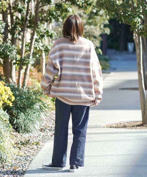 RVCA(ルーカ)の「RVCA メンズ RS BIG RVCA KNIT セーター 【2025年秋冬モデル】 @autumn/ルーカロゴボーダーニット(ニット/セーター・メンズ・ブラック/グレー系その他/ブラウン系その他・SMALL/MEDIUM/LARGE/X-LARGE)」の19枚目の写真