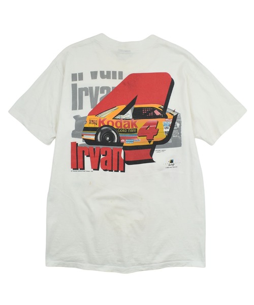 VINTAGE(ヴィンテージ)の「【USED】90’s Touch of Gold “NASCAR ETNIE IRVAN” レーシング Tシャツ USA製(Tシャツ/カットソー・メンズ・ホワイト・LARGE)」の5枚目の写真