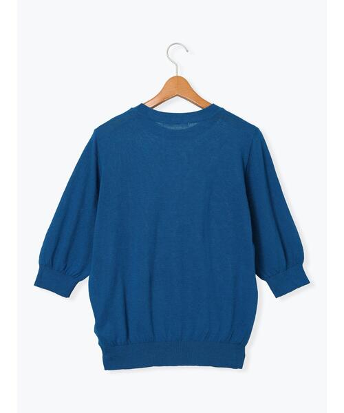 Lugnoncure(ルノンキュール)の「コットンクルーネックニット(ニット/セーター・レディース・オフホワイト/ブルー/ブラック/レッド・F)」の10枚目の写真