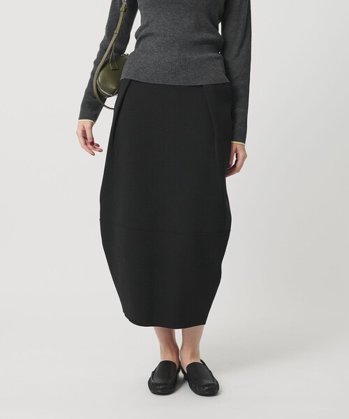 BEAUTY&YOUTH UNITED ARROWS（ビューティーアンドユースユナイテッドアローズ）の「【WEB限定】ポリエステル コクーンニットスカート ウォッシャブル（スカート・レディース・グレー系/ブラック/ダークブラウン・FREE）」の6枚目の写真