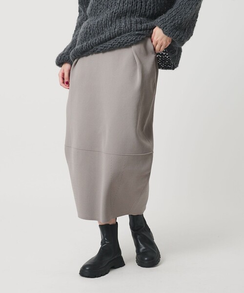 BEAUTY&YOUTH UNITED ARROWS（ビューティーアンドユースユナイテッドアローズ）の「【WEB限定】ポリエステル コクーンニットスカート ウォッシャブル（スカート・レディース・グレー系/ブラック/ダークブラウン・FREE）」の9枚目の写真