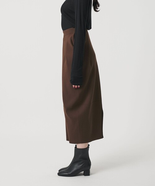 セール】【WEB限定】ポリエステル コクーンニットスカート