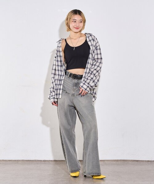 WHO'S WHO gallery（フーズフーギャラリー）の「カップ付きキャミ（キャミソール・レディース・ブラック・FREE）」の5枚目の写真