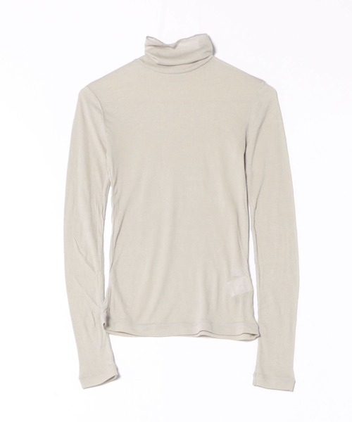 INED（イネド）の「コーコランモダールテレコ タートルネックカットソー（Tシャツ/カットソー・レディース・グレー/オフホワイト/ブラック・11号/9号）」の3枚目の写真