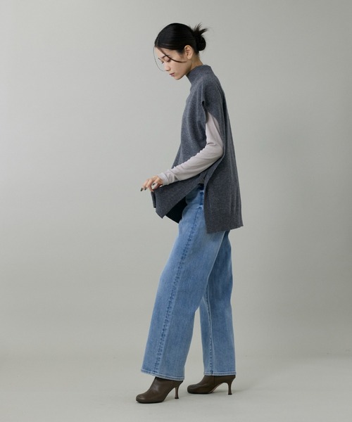 INED（イネド）の「コーコランモダールテレコ タートルネックカットソー（Tシャツ/カットソー・レディース・グレー/オフホワイト/ブラック・11号/9号）」の8枚目の写真