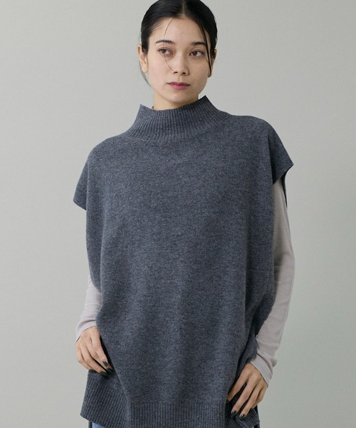 INED（イネド）の「コーコランモダールテレコ タートルネックカットソー（Tシャツ/カットソー・レディース・グレー/オフホワイト/ブラック・11号/9号）」の10枚目の写真