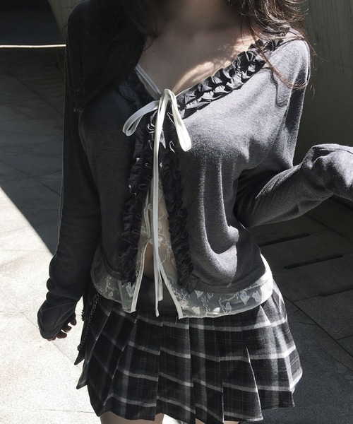 FOXEY 再販品Dress Veil カーディガン40極美品　rene FOXEY 再販品Dress Veil カーディガン40極美品 rene