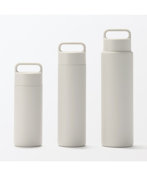 無印良品(ムジルシリョウヒン)の「真空断熱構造 保温保冷ボトル ハンドルタイプ 350mL(水筒・メンズ・ベージュ系/シルバー/ブラック・FREE)」の10枚目の写真
