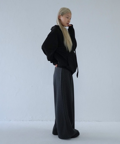 セール】ribbon zip-up hoodie（パーカー）｜Uenui（ウニュイ）の