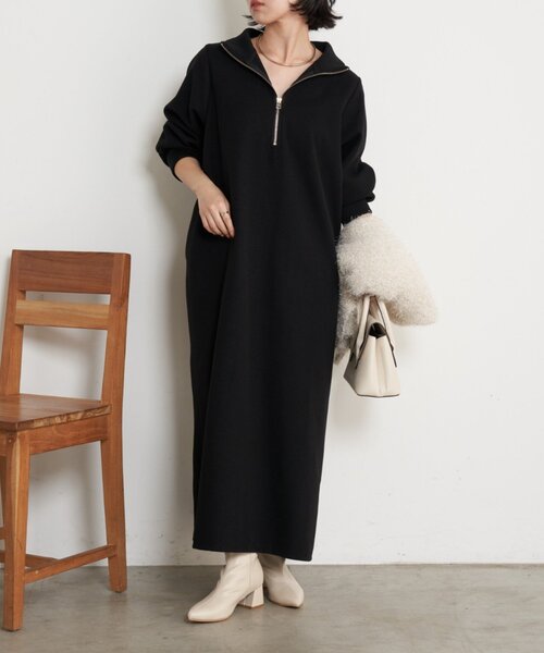 セール】ハーフジップキモウワンピース（ワンピース）｜Jena espace
