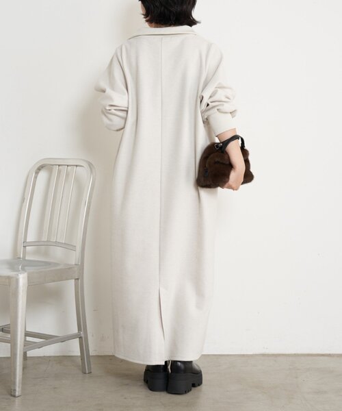 Jena espace merveilleux（ジェナ　エスパスメルヴェイユ）の「ハーフジップキモウワンピース（ワンピース・レディース・アイボリー/ブラック・FREE）」の7枚目の写真