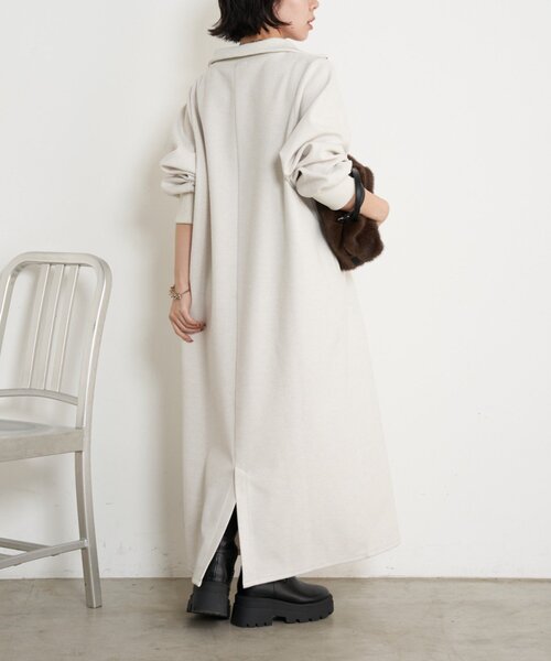 Jena espace merveilleux（ジェナ　エスパスメルヴェイユ）の「ハーフジップキモウワンピース（ワンピース・レディース・アイボリー/ブラック・FREE）」の8枚目の写真