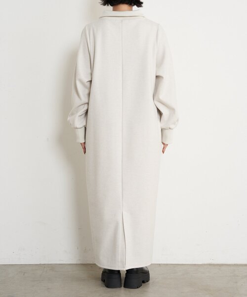 Jena espace merveilleux（ジェナ　エスパスメルヴェイユ）の「ハーフジップキモウワンピース（ワンピース・レディース・アイボリー/ブラック・FREE）」の12枚目の写真