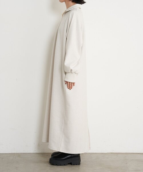 Jena espace merveilleux（ジェナ　エスパスメルヴェイユ）の「ハーフジップキモウワンピース（ワンピース・レディース・アイボリー/ブラック・FREE）」の13枚目の写真