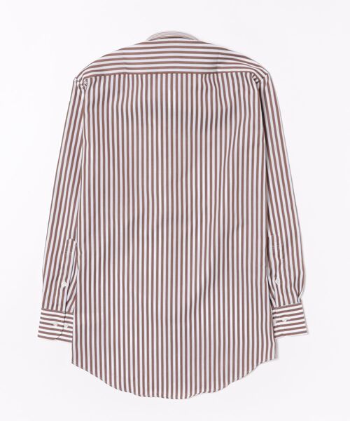 TOKYO SHIRTS（トウキョウシャツ）の「形態安定ノンアイロン ワイド 長袖ビジネスワイシャツ（ビジネスシャツ・メンズ・ブラウン・首回り37cm-裄丈80cm/首回り39cm-裄丈80cm/首回り39cm-裄丈84cm/首回り41cm-裄丈82cm/首回り41cm-裄丈86cm/首回り42cm-裄丈82cm/首回り42cm-裄丈86cm/首回り43cm-裄丈82cm/首回り43cm-裄丈86cm/首回り37cm-裄丈84cm）」の7枚目の写真