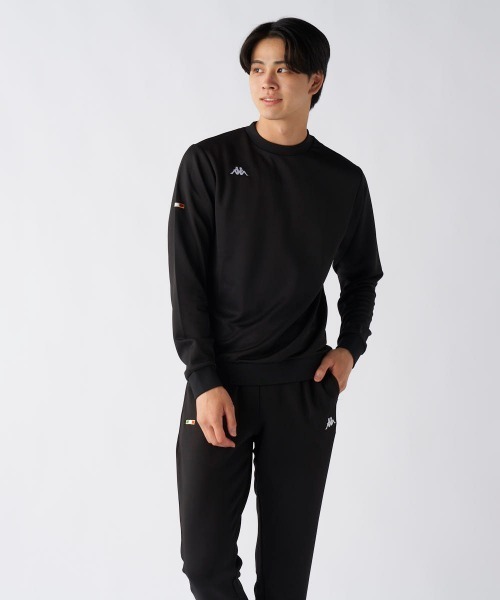 Kappa(カッパ)の「【Kappa/カッパ】ダンボールスウェット トレーナー ゴルフ アウトドア(スウェット・メンズ・ブラック/ネイビー・XX-LARGE)」の5枚目の写真