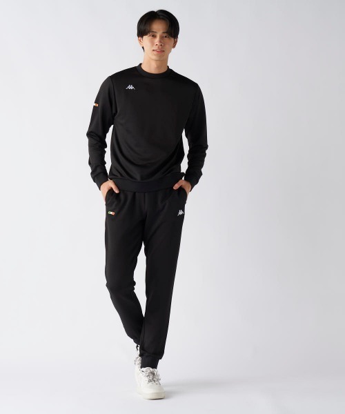 Kappa(カッパ)の「【Kappa/カッパ】ダンボールスウェット トレーナー ゴルフ アウトドア(スウェット・メンズ・ブラック/ネイビー・XX-LARGE)」の4枚目の写真