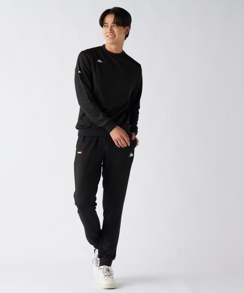Kappa(カッパ)の「【Kappa/カッパ】ダンボールスウェット トレーナー ゴルフ アウトドア(スウェット・メンズ・ブラック/ネイビー・XX-LARGE)」の3枚目の写真