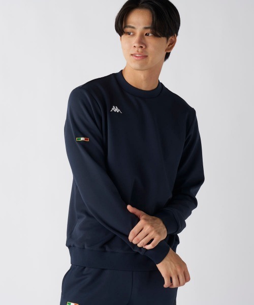 Kappa(カッパ)の「【Kappa/カッパ】ダンボールスウェット トレーナー ゴルフ アウトドア(スウェット・メンズ・ブラック/ネイビー・XX-LARGE)」の20枚目の写真