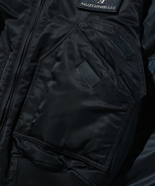 Valley Apparel(バレーアパレル)の「CWU-45/P フライトナイロンジャケット/フライトジャケット(ミリタリージャケット・メンズ・ネイビー/ブラック/グレー系その他・SMALL/MEDIUM/LARGE/X-LARGE)」の10枚目の写真
