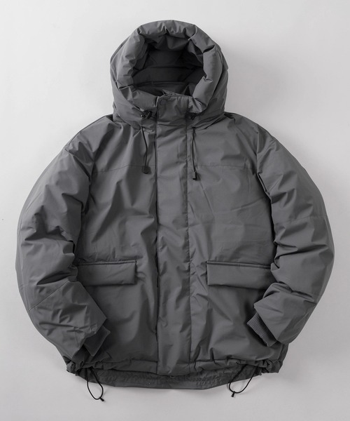 88】ストレッチ ファイバーダウン フード ジャケット/【防風】【撥水