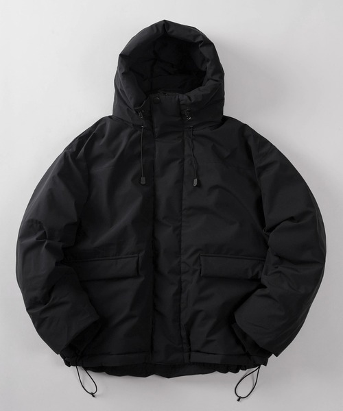 make a ray!(メイク ア レイ!)の「【88】ストレッチ ファイバーダウン フード ジャケット/【防風】【撥水】【ストレッチ】(ダウンジャケット/コート・メンズ・ライトグレー/チャコールグレー/ブラック/カーキ・M/L/XL)」の2枚目の写真