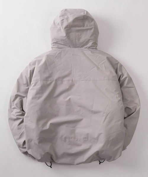 make a ray!(メイク ア レイ!)の「【88】ストレッチ ファイバーダウン フード ジャケット/【防風】【撥水】【ストレッチ】(ダウンジャケット/コート・メンズ・ライトグレー/チャコールグレー/ブラック/カーキ・M/L/XL)」の5枚目の写真