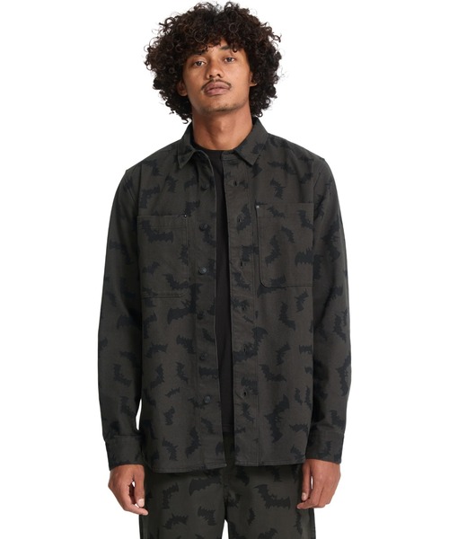 VOLCOM(ボルコム)の「VOLCOM FA JJ VILLARD LS/ボルコム総柄長袖シャツ(シャツ/ブラウス・メンズ・グレー系その他・MEDIUM/LARGE)」の2枚目の写真