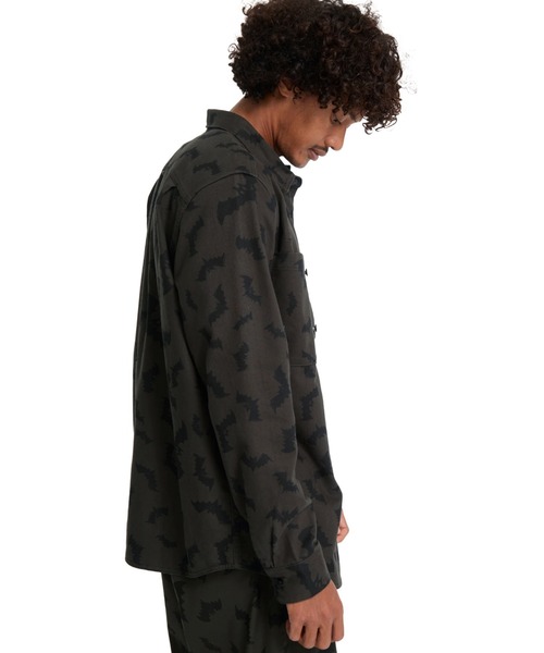 VOLCOM(ボルコム)の「VOLCOM FA JJ VILLARD LS/ボルコム総柄長袖シャツ(シャツ/ブラウス・メンズ・グレー系その他・MEDIUM/LARGE)」の7枚目の写真