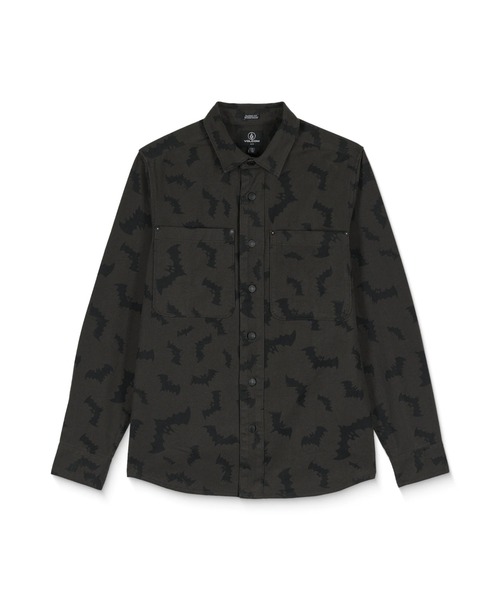 VOLCOM(ボルコム)の「VOLCOM FA JJ VILLARD LS/ボルコム総柄長袖シャツ(シャツ/ブラウス・メンズ・グレー系その他・MEDIUM/LARGE)」の9枚目の写真