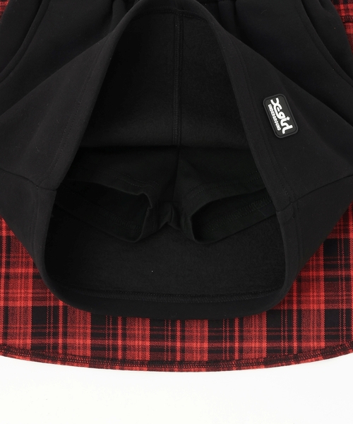 X-girl Stages（エックスガールステージス）の「チェックシャツ巻き風裏起毛スカート（スカート・キッズ・カーキ/ブラック・130cm/120cm/140cm/100cm/90cm/110cm）」の10枚目の写真