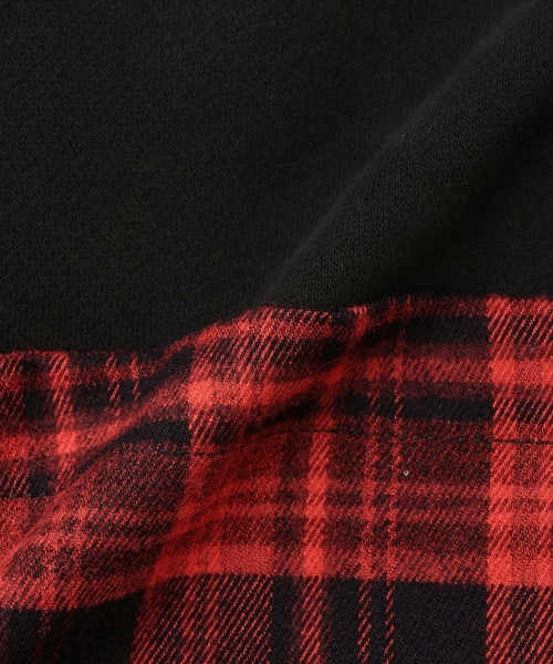 X-girl Stages（エックスガールステージス）の「チェックシャツ巻き風裏起毛スカート（スカート・キッズ・カーキ/ブラック・130cm/120cm/140cm/100cm/90cm/110cm）」の11枚目の写真