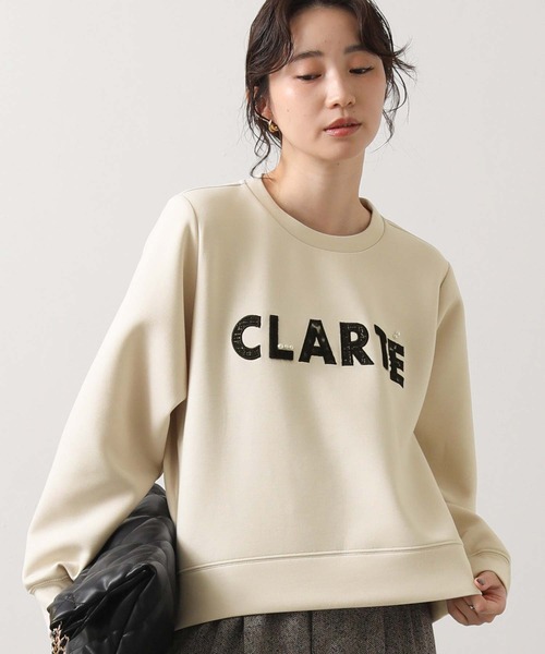 Gready Brilliant(グレディブリリアン)の「CLARTEクルーネックカットソー(Tシャツ/カットソー・レディース・ブラウン/グレイッシュベージュ・38)」の1枚目の写真