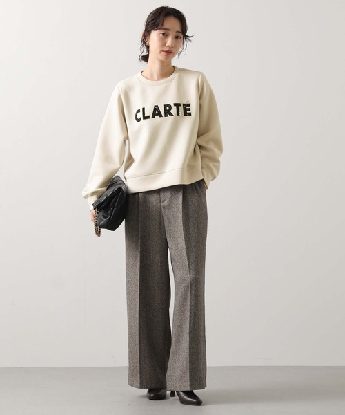 Gready Brilliant(グレディブリリアン)の「CLARTEクルーネックカットソー(Tシャツ/カットソー・レディース・ブラウン/グレイッシュベージュ・38)」の11枚目の写真