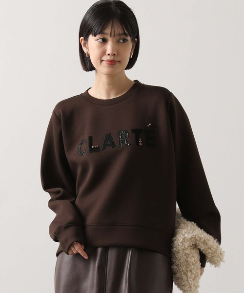 Gready Brilliant(グレディブリリアン)の「CLARTEクルーネックカットソー(Tシャツ/カットソー・レディース・ブラウン/グレイッシュベージュ・38)」の7枚目の写真