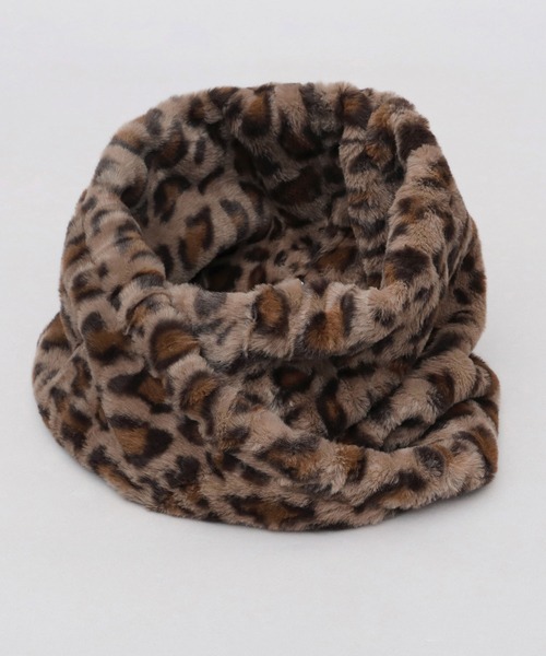 専用♥みかん♥超肉厚⭐ゆったり大人☆Wボア★ネックウォーマー⭐プレミアムチョ ソフトタッチ フェイクファー レオパード スヌード ヒョウ柄（ネック