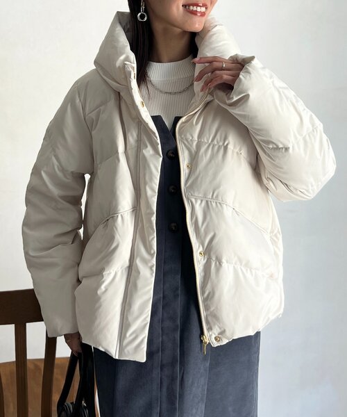 ボリュームネックストレッチダウン（ダウンジャケット/コート）｜Chez