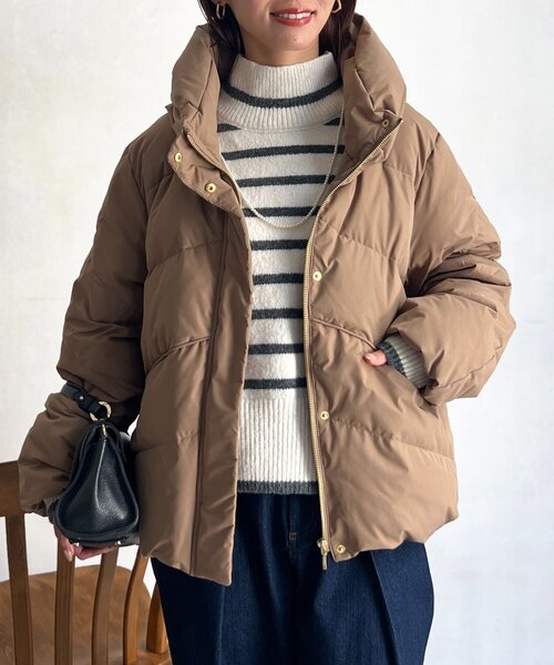 ボリュームネックストレッチダウン（ダウンジャケット/コート）｜Chez