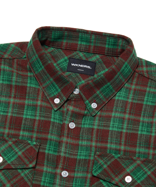 WKNDRS(ウィーキャンドース)の「CHECKERED SHIRT (GREEN)(シャツ/ブラウス・レディース・その他・MEDIUM/LARGE/X-LARGE)」の3枚目の写真